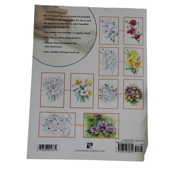 Ready to Paint Series: Ready to Paint Watercolour Flowers by Wendy Tait (2008) - Picture 2 of 11